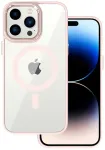 Tel Protect Magnetic Clear telefoni &uuml;mbris MagSafe toega iPhone 13 Pro roosa