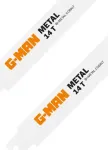 Tikksaekettad metallile BiM 150x19x0.9mm-14T 2tk