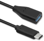Qoltec andmeedastus- ja laadimiskaabel | USB-C kuni USB-A | 0.2m