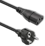 Qoltec toitekaabel IEC C13/SCHUKO | 3x0.75mm&sup2; | 1.8m