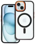 Color Edge Mag telefoni &uuml;mbris MagSafe toega iPhone 15 must kuldne