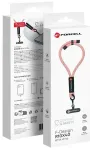 FORCELL F-DESIGN R10X40 randmepael reguleeritava pikkusega (maks 20cm silmuses) roosa valge