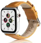 Beline nutikella rihm Apple Watch (42/44/45/49 mm) jaoks | nahkne | pruun