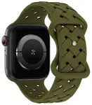 Beline Silicone Woven nutikella rihm Apple Watch (42/44/45/49 mm) jaoks | silikoonist | roheline