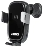 AMiO auto telefonihoidik ventilatsiooniavale 15W juhtmevaba laadimisega