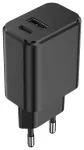 Setty reisilaadija | 20W | USB-A, USB-C | must