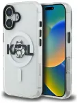 Karl Lagerfeld IML Choupette Sketch Logo telefoni &uuml;mbris MagSafe toega iPhone 16 l&auml;bipaistev (kass)