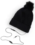 Forever Winter rombmustriga talvem&uuml;ts sisseehitatud stereok&otilde;rvaklappide ja mikrofoniga 120 cm 3,5 mm must