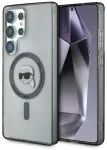Etui Karl Lagerfeld Button Karl Head Printed Logo MagSafe Samsung Galaxy S25 Ultra czarny