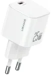Wall charger USAMS JC Series CC289 25W GaN Mini Fast Charger USB-C white