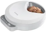 Rojeco F26 4 Meals Cat Feeder Button Version with 2 Ice Packs (white)