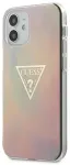 GUHCP12SPCUMCGG01 Guess PC|TPU T&D Gold Triangle 01 tagakaas iPhone 12 mini 5.4 jaoks, roosa