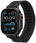 Spigen WBF0 nutikella rihm Apple Watch 8/9/10/11/SE/Ultra (44/45/46/49 mm) jaoks | silikoonist | must