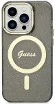 Guess GUHMN61HCMCGK iPhone 11 | Xr 6.1" black|black hardcase Glitter Gold MagSafe