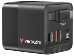 Verbatim GaN Wall Charger reisilaadija | 65W | GaN | USB-C, USB-A | Retractable kaabliga komplektis