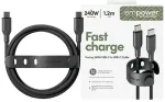PanzerGlass Empower Racing data transfer and charging cable | USB-C to USB-C | 240W | 1.2m | black