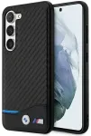 BMW M PU Carbon Blue Line Case Samsung Galaxy S23+ telefonile, must