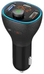 ART FM saatja bluetooth 5.0 + USB A QC3.0 + Type C (kokku 30W) FM-73 must