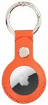 Mercury Leather AirTag case orange