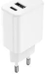 Setty reisilaadija | 20W | USB-A, USB-C | valge