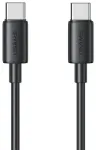 USAMS YD Series SJ711USB01 andmeedastus- ja laadimiskaabel | USB-C kuni USB-C | 60W | 1m | must