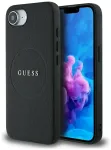 Guess Grained Ring telefoni &uuml;mbris MagSafe toega iPhone 16e must