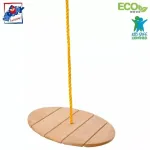Woody 90125 Puidust kiik (180 cm) &uuml;mmarguse istmega (l&auml;bim&otilde;&otilde;t 34 cm) lastele alates 3+ eluaastast (max 50 kg)