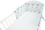Voodipehmendus 180 cm STARS blue