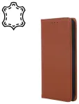 Fusion Genuine Leather Book raamat-&uuml;mbris Xiaomi Redmi 12C jaoks, pruun