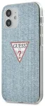 GUHCP12SPCUJULLB Guess PC|TPU Denim Triangle Tagakaas iPhone 12 mini 5.4 Light Blue