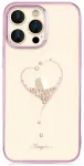 Kingxbar Wish Series &uuml;mbris iPhone 14 Plus jaoks, kaunistatud roosade kristallidega