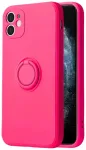 Vennus Silicone Ring telefoni &uuml;mbris alusega iPhone 14 Plus roosa