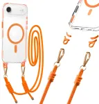Tel Protect Strap Clear telefoni &uuml;mbris iPhone 17 Air oranž