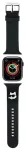 Karl Lagerfeld 3D Rubber Choupette Head nutikella rihm Apple Watch (42/44/45/49 mm) jaoks | silikoonist | must