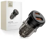 Tech-Protect CC03 autolaadija | 45W | PD, QC | USB-A, USB-C | must