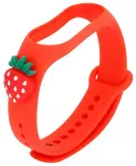 Telcon nutikella rihm Xiaomi Mi Band 5/6/7 jaoks | silikoonist | punane