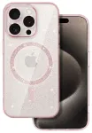 Glitter telefoni &uuml;mbris MagSafe toega Samsung Galaxy S26+ (S947) roosa l&auml;bipaistev