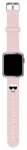 Karl Lagerfeld Choupette Head nutikella rihm Apple Watch (38/40/41 mm) jaoks | silikoonist | roosa