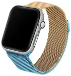 Beline Steel nutikella rihm Apple Watch (42/44/45/49 mm) jaoks | roostevaba teras | sinine/kuldne