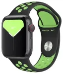 Apple Nike Sport nutikella rihm Apple Watch (38/40/41 mm) jaoks | silikoonist | must/laimiroheline