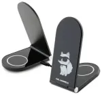 Karl Lagerfeld Choupette 2-in-1 juhtmevaba laadija | Qi | &Uuml;hildub MagSafe'iga | 15W | must