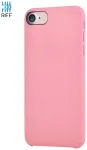Riff Pehme silikoonist tagakaas mikrofiiber siseviimistlusega iPhone 7 Plus / 8 Plus jaoks Rose Pink