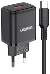 iKaku KSC-917 QC3.0 18W nutikas laadija 1x USB pordi ja Type-C kaabliga Black