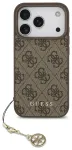 Guess 4G Charm Case &uuml;mbris iPhone 17 Pro jaoks, toon toonis pruun