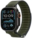 Spigen WBF0 nutikella rihm Apple Watch 8/9/10/11/SE/Ultra (44/45/46/49 mm) jaoks | silikoonist | roheline