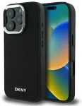 DKNY DKHMP16LPSCMCLK iPhone 16 Pro 6.3" czarny|black hardcase Plain Silver Logo MagSafe