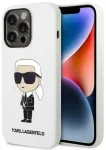 Karl Lagerfeld KLHCP14LSNIKBCH iPhone 14 Pro 6,1" hardcase biały|white Silicone Ikonik