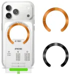 TECH-PROTECT MMP-210 MAGNETIC MAGSAFE RING 2-PACK BLACK & COSMIC ORANGE