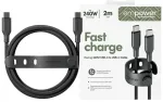 PanzerGlass Empower Racing data transfer and charging cable | USB-C to USB-C | 240W | 1.2m | black