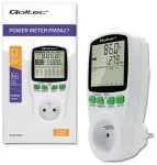 Qoltec Power meter PM0627 with history | 3680W | 16A | LCD